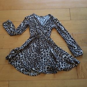 Vintage Leopard Wrap Dress